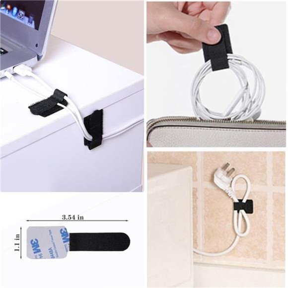 192 PCS Cable Management Kit 4 Wire Organizer Sleeve,11Cable Holder,35Cord Clips - Picture 6 of 7